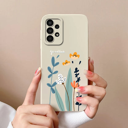 Case For Samsung Galaxy A13 A 13 4G 5G New Design Soft Liquid Silicone Full Coverage Back Cover Anti Slip Shockproof Bumper Capa