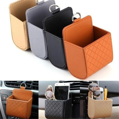 Car Air Vent Storage Bag Organizer Pocket Sunglass Holder Car Mount Phone Holder Coin Key Card Case Organizer with Hook