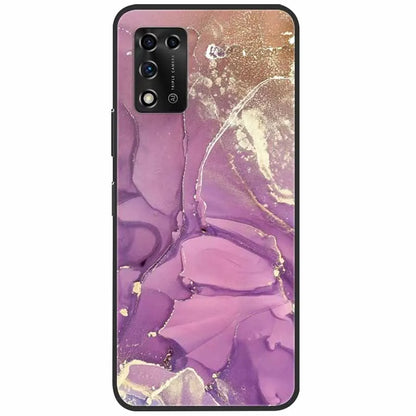 For ZTE Libero 5G II Case Marble Soft Silicone Protective Back Covers for ZTE Libero 5G III A202ZT 2022 5GIII Flower Coque TPU