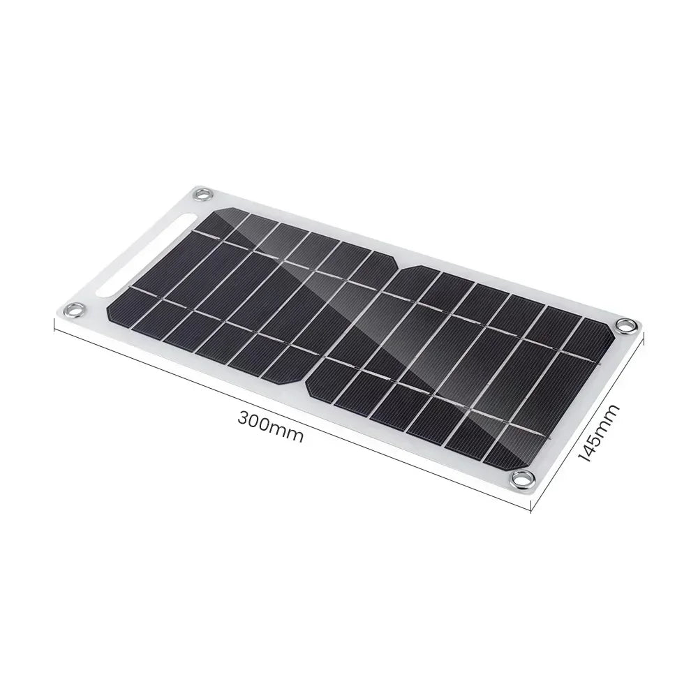 Portable Battery Mobile Phone Charging Bank Charging Panel 6.1V 35W Solar Panel With USB Waterproof Outdoor Hiking And Camping