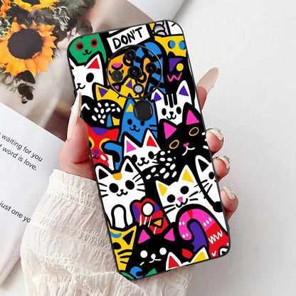 6.8'' For Tecno Spark6 KE7 Back Cover For Techno Spark 6 Case Shockproof Luxury Cute Cartoon Funny Cool Silicone Bumper Funda