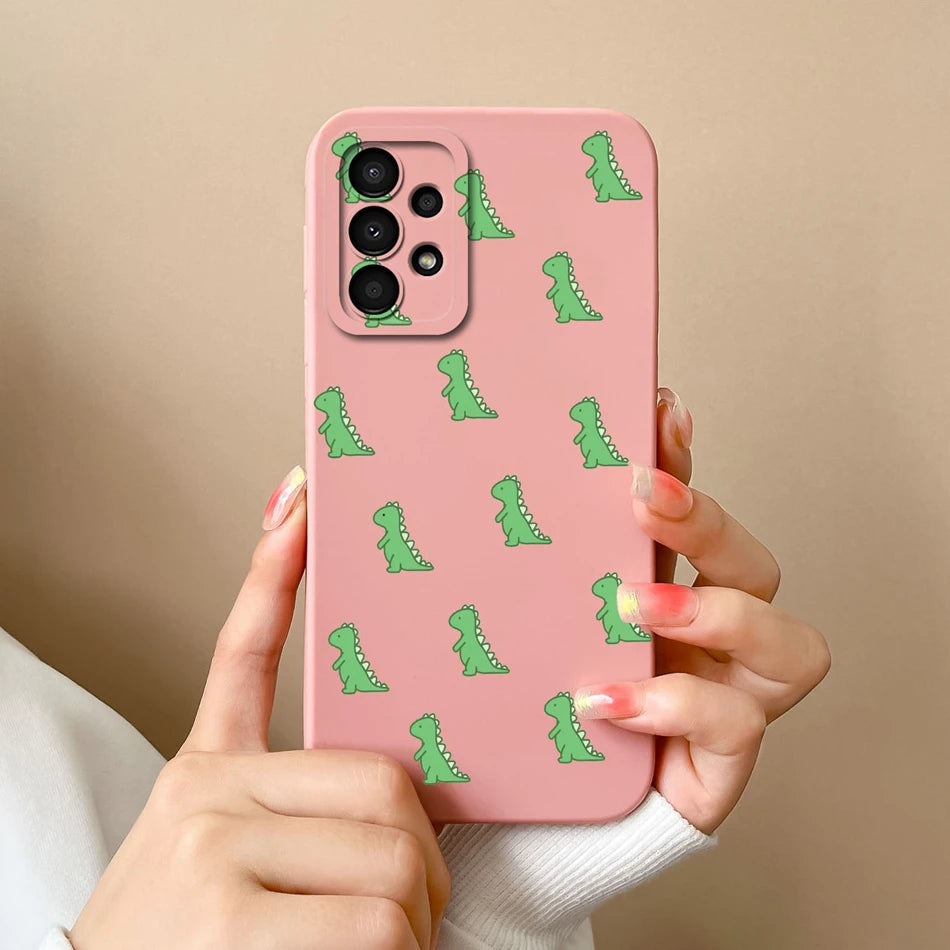 Case For Samsung Galaxy A13 A 13 4G 5G New Design Soft Liquid Silicone Full Coverage Back Cover Anti Slip Shockproof Bumper Capa