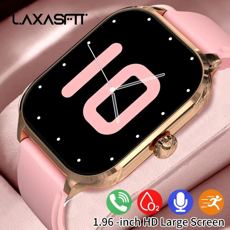 LAXASFIT H9 Smart Watch Men Women Sports Fitness Tracker 2.01 inch HD Screen Bluetooth Talking Smart Watch For Android IOS