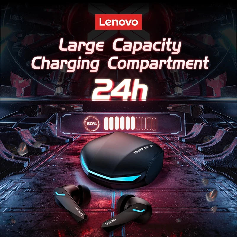 Lenovo GM2 Pro Headphones Wireless Bluetooth 5.3 Earphone Dual Mode HD Call with Mic Gaming Music Headset Waterproof Earbuds