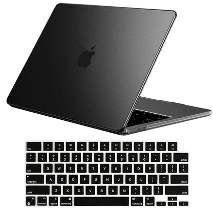 Laptop Case For MacBook Air 13 M5M4 M3 M2 2026-2022 Case For MacBook Pro 14/16 Inch M5 2026 Ultra Thin Shell Cover+Keyboard Skin