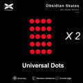 Obsidian X-Raypad Mouse Skates Universal 6.5mm Dots Donuts 0.9mm Balanced Control Mouse Feet Pad Glass Foot Pad