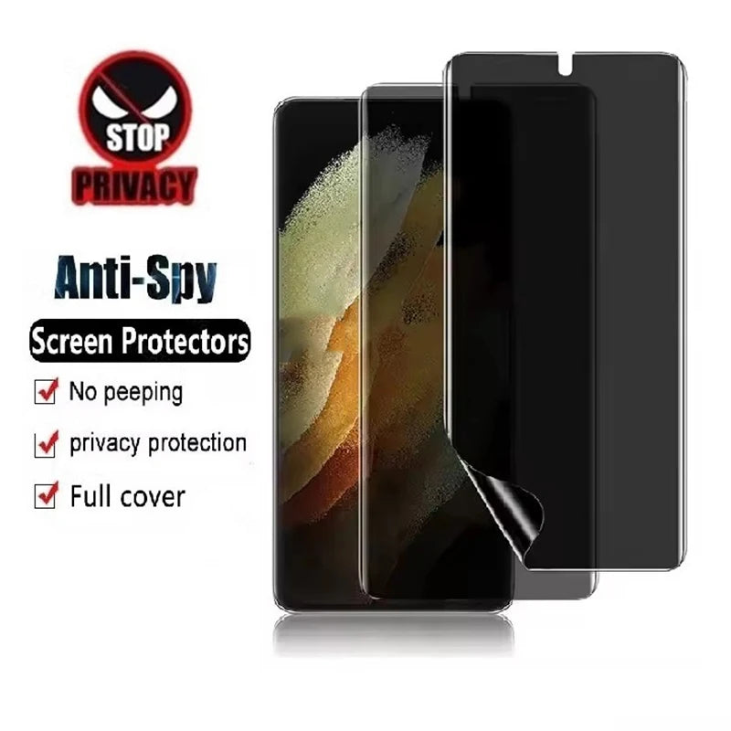 3Pcs Privacy Hydrogel Film For Redmi Note 14 Pro Plus 5G 14S 13 12 12S 11S 10S 10T Screen Protector Without Fingerprint Unlock