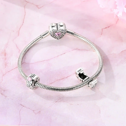 New IN 925 Sterling Silver Charms Beads Headphones Snail Fox Rose Pendant Jewelry Fit Original Bracelet For Women DIY Gift