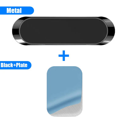 Strip Metal Magnetic Phone Holder Magnetic Car Phone Holder Stand Zinc Alloy Magnet Car GPS Support Mount Cellphone Holder Stand