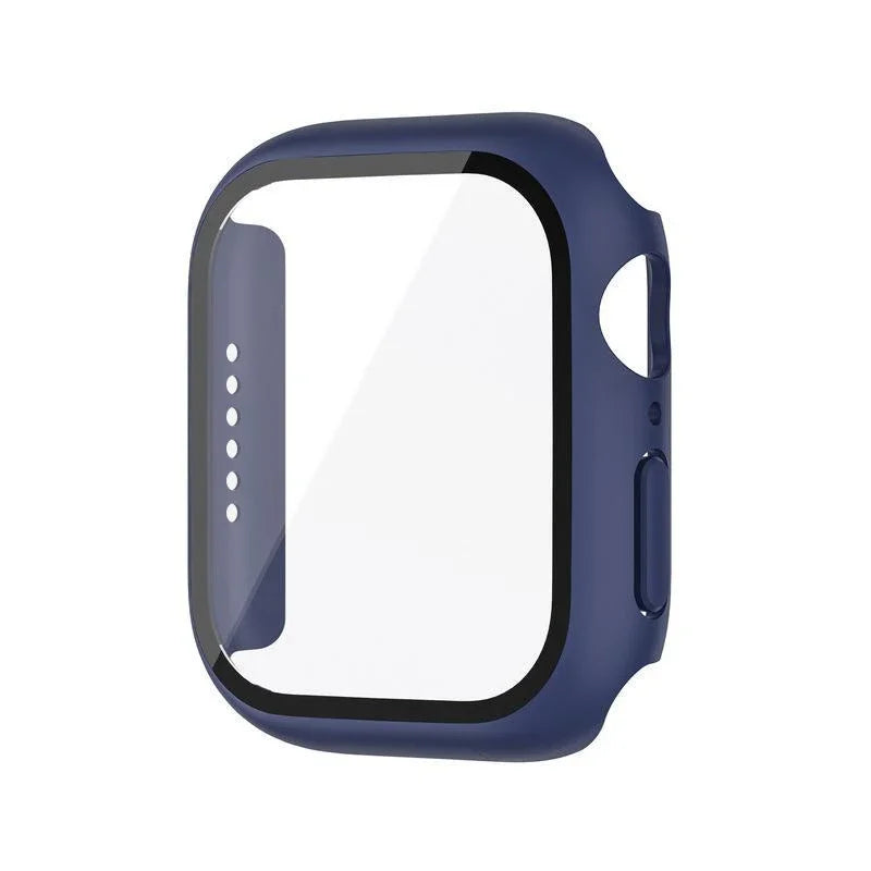 Glass+Cover For Apple Watch case 8 7 9 45mm 41mm 44mm 38 42mm iWatch Accessorie Screen Protector Apple watch series 6 SE 5 40mm