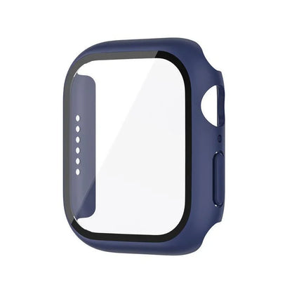 Glass+Cover For Apple Watch case 8 7 9 45mm 41mm 44mm 38 42mm iWatch Accessorie Screen Protector Apple watch series 6 SE 5 40mm