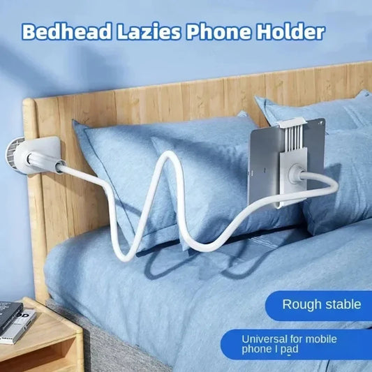 Ultra Stable 18MM Thick Gooseneck Phone Holder 360° Adjustable Tablet Mount Universal Lazy Stand for Devices Bed Desk Office