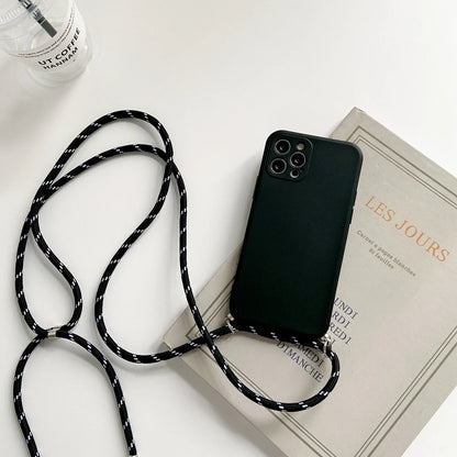 Crossbody Lanyard Phone Case For VIVO V30E V40 SE Lite V27E V25 Y21 Y33S Y22 Y53S Y35 Y36 Y38 Y28 Necklace Strap Rope Cover