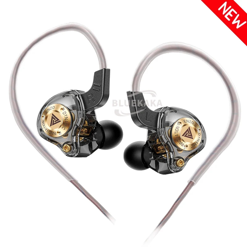 QKZ 15D Dynamic Surround Sound Dual Dynamic Drive Earphones In-Ear Headphones Noise Cancelling Stereo Music Sport Game Headsets