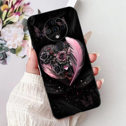 6.8'' For Tecno Spark6 KE7 Back Cover For Techno Spark 6 Case Shockproof Luxury Cute Cartoon Funny Cool Silicone Bumper Funda
