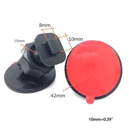 Adjustable Ball for Head T-shaped Driving Recorder Bracket Base ABS Driving Recorder Bracket Mount Black Stands