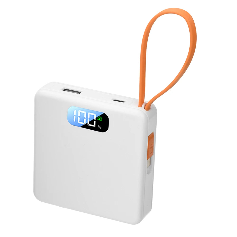 DIY Power Bank 18650 Removable Weld-Free Portable Battery Bank 22.5W Fast Charging 10000mAh Rechargeable Module with LCD Display