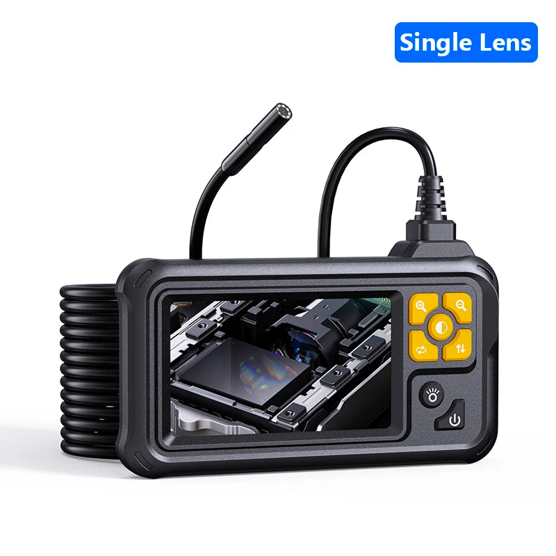 KERUI Industrial Endoscope Camera 4.3inch IPS Screen Dual Lens HD IP67 Waterproof Light Inspection Borescope For Pipe Car Repair