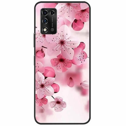 For ZTE Libero 5G II Case Marble Soft Silicone Protective Back Covers for ZTE Libero 5G III A202ZT 2022 5GIII Flower Coque TPU