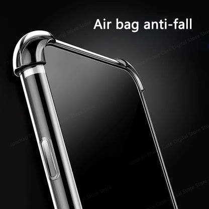Thickened Airbag Shockproof Clear Soft Tpu Phone Case For Samsung Galaxy S24 Ultra S23 Transparent plus Back Cover S 24 23 cases