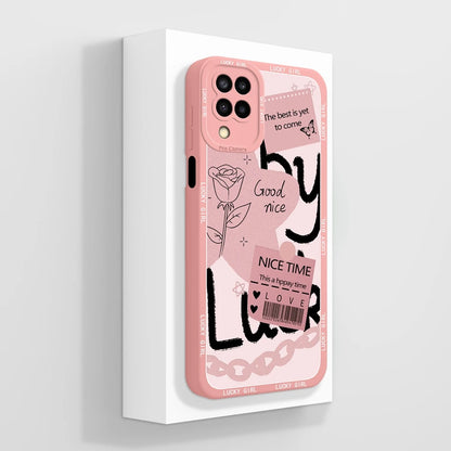 Cases For Samsung Galaxy A12 M12 F12 Back Cover Fashion Avocado Design Matte Liquid Silicone Soft Screen Protector Bumper Fundas