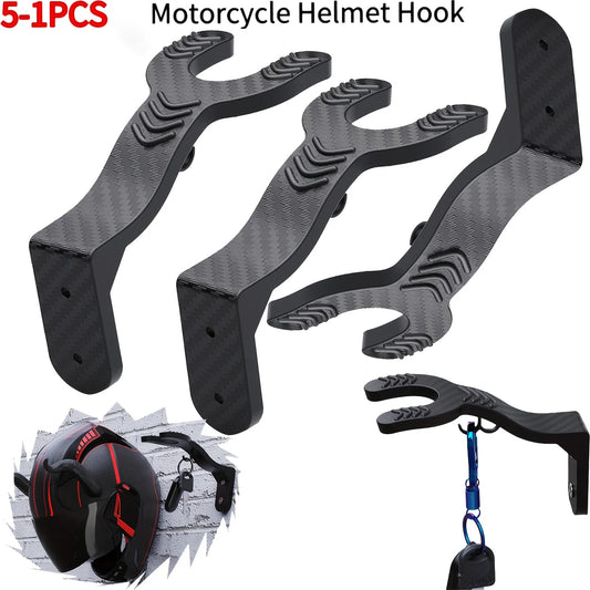 Motorcycle Helmet Hook Racks Kitchen Cabinet Shelf Wall Mount Hook Multipurpose Display Hanger Stand Wall-Mounted Storage Holder
