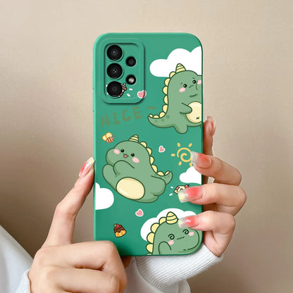 Case For Samsung Galaxy A13 A 13 4G 5G New Design Soft Liquid Silicone Full Coverage Back Cover Anti Slip Shockproof Bumper Capa