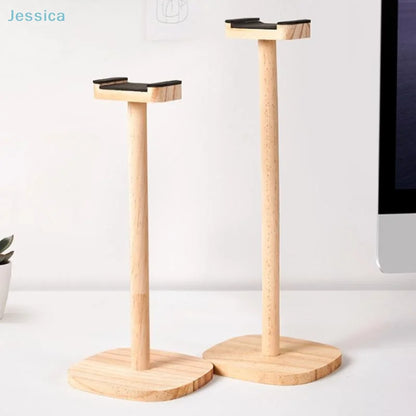 ♥Natural Wood Headphone Stand With Stable Base For Gaming/Over-Ear Headphones