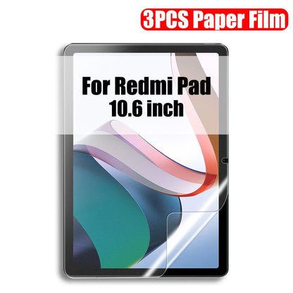 3Pcs Paper Feel Like Screen Protector For Xiaomi Pad 6 5 Pro 11 inch 6s Pro 12.4 Redmi Pad Se Tablet Matte Film No Glass