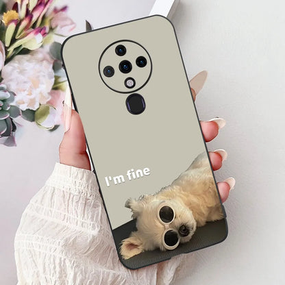 6.8'' For Tecno Spark6 KE7 Back Cover For Techno Spark 6 Case Shockproof Luxury Cute Cartoon Funny Cool Silicone Bumper Funda