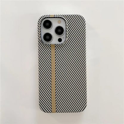 Racing Sports Car Carbon Fiber lines Phone Case for iPhone 12 13 Mini 11 14 15 16 17 Pro Max Air Track 17ProMax PC Cover Funda