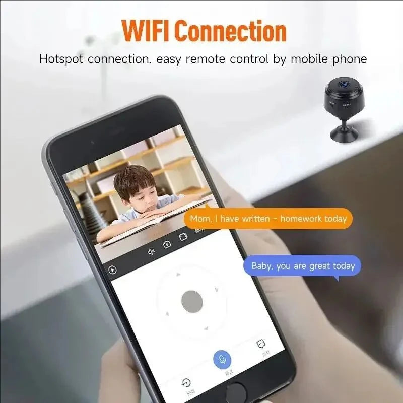 A9 Mini Camera HD 720P Intelligent Home Security IP WiFi Camera Monitor Mobile Remote Camera Mobile Remote Application
