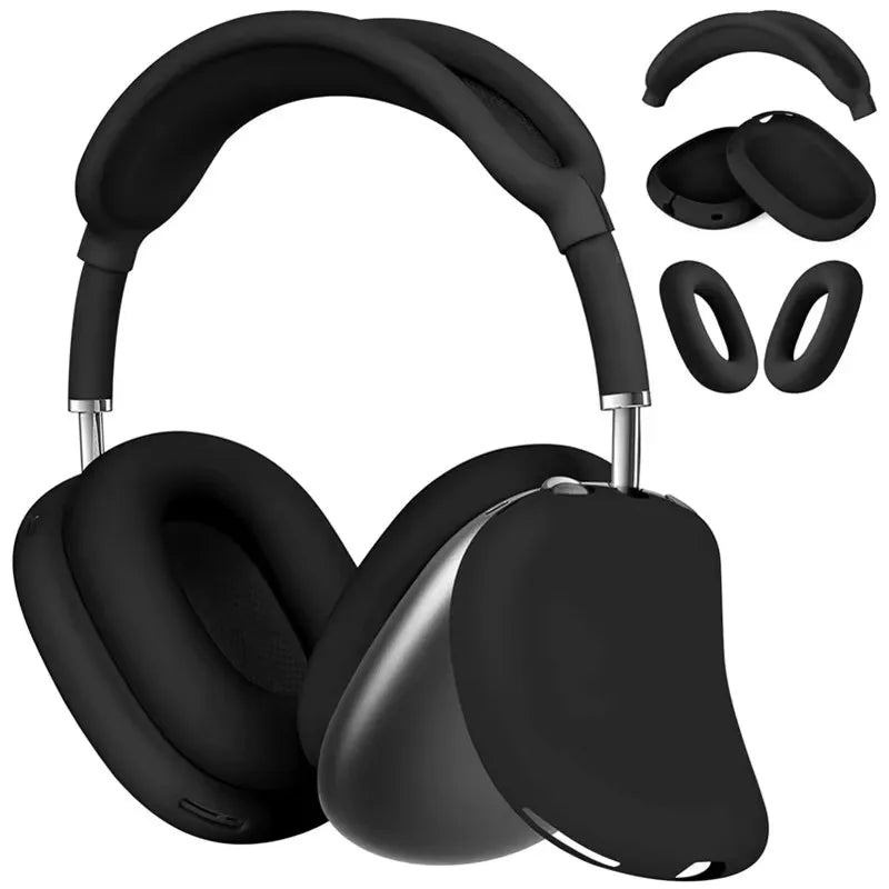 3 in 1 Soft Silicone Skin Protector Headphones Case For Airpods Max Cases Anti Scratch Shockproof Earphone Cover Accessories