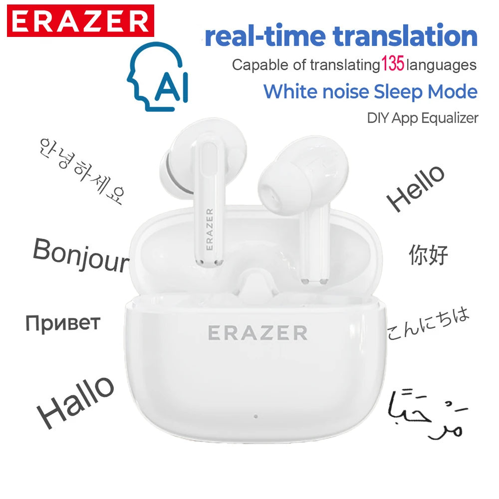 ERAZER XT68/XT69PRO Bluetooth Earphones In-ear Earbuds TWS Wireless Headphones Game Low Latency Bluetooth 5.4 Noise Reduction
