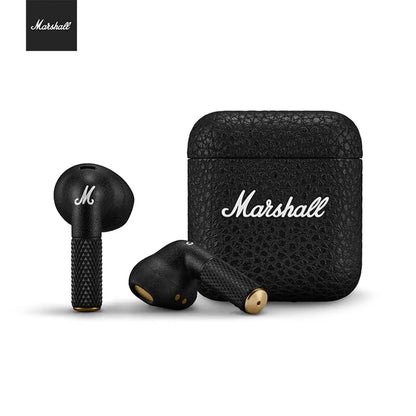 Original Marshall MINOR III TWS Bluetooth Earphones Active Noise Reduction True Wireless Long Range Outdoor Festival Gift Black
