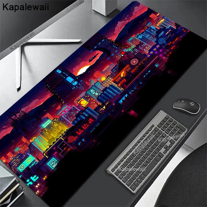 Large Personalized Art Gaming Mouse Pad Anime Rubber Edge Computer Mousepad Laptop Desk Mat Locking System for Gamers