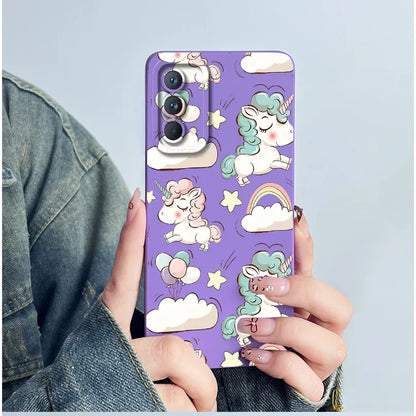 For Realme GT Master Phone Case GTmaster Edition RMX3363 RMX3360 Casing Soft Silicone Sweet Painted Fashion Flower Printed Cover