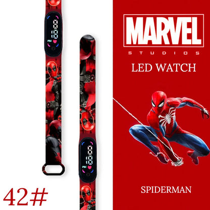 New Spiderman Kid's Watches Men Sport Wristband Bracelet Waterproof Children Digital Watch Boys LED Clock relogio montre