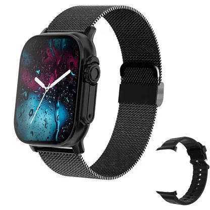 LAXASFIT Smart Watch Bluetooth Talk Smartwatch Message Alert Heart Rate Monitor Sports Watch for Android IOS Men Women