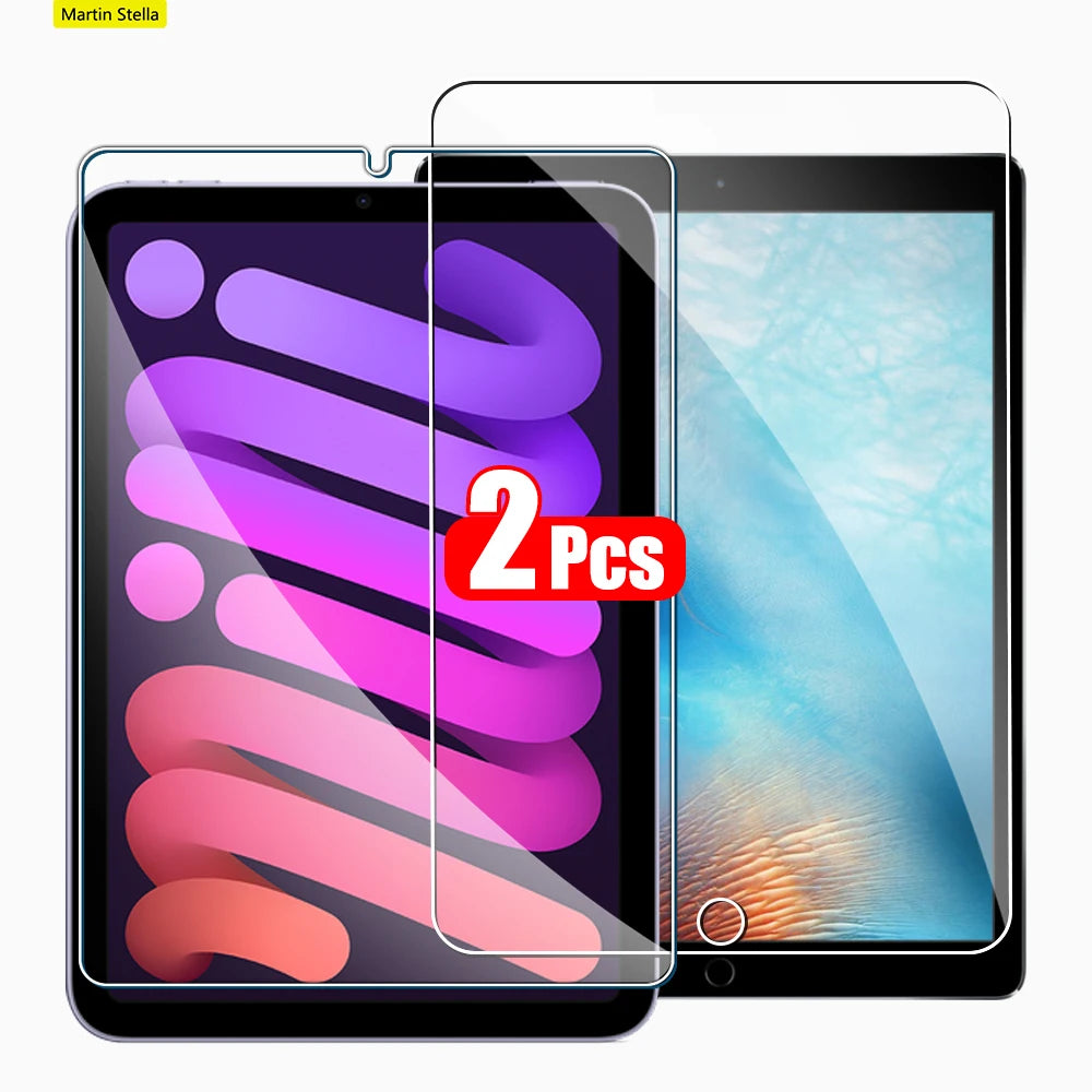 2PCS Tempered Glass Screen Protector for iPad Mini 7 6 a17 Pro 8.3 inch Mini 4 5 7.9 2024 2021 Tablet Accessories Film