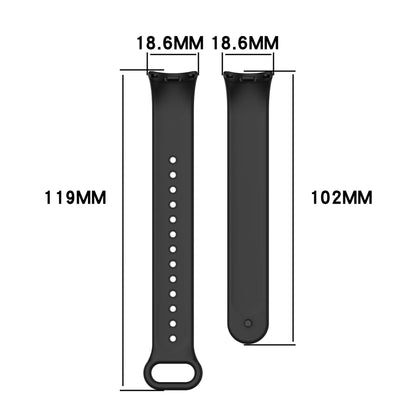 Silicone Wristbands for Xiaomi Band 8/9/10 | High-Quality, Smooth Texture, Sporty Style with Deployant Clasp
