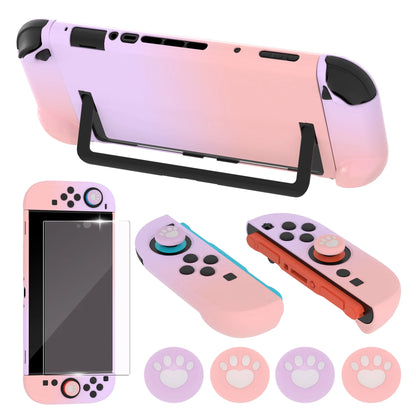 New Skin-friendly Shell For Switch 2 Protective Cover With Screen protector Joystick Caps JoyCon Controller Game Accessories