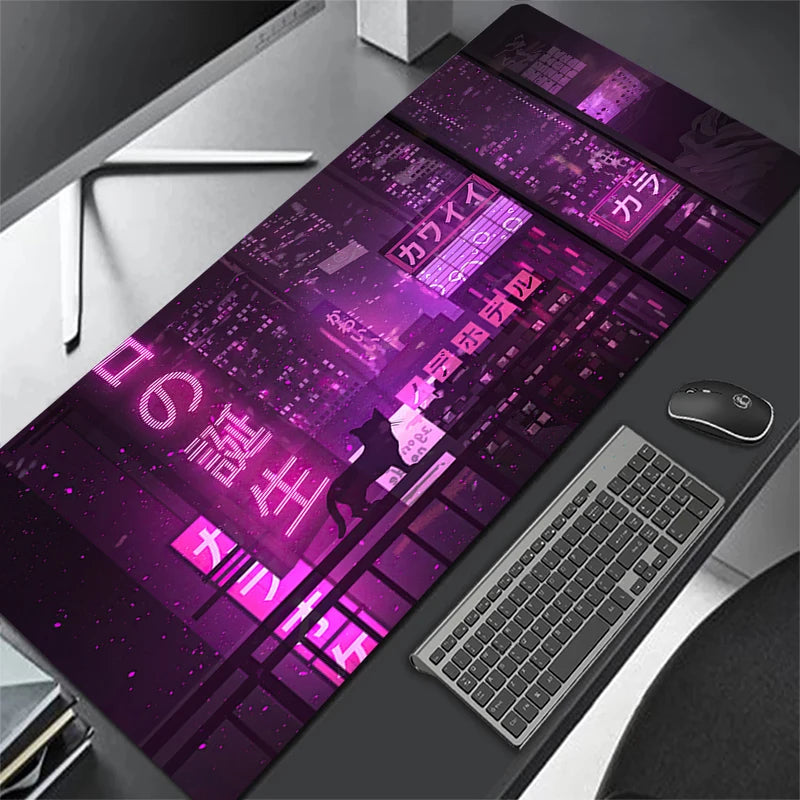 Large Personalized Art Gaming Mouse Pad Anime Rubber Edge Computer Mousepad Laptop Desk Mat Locking System for Gamers