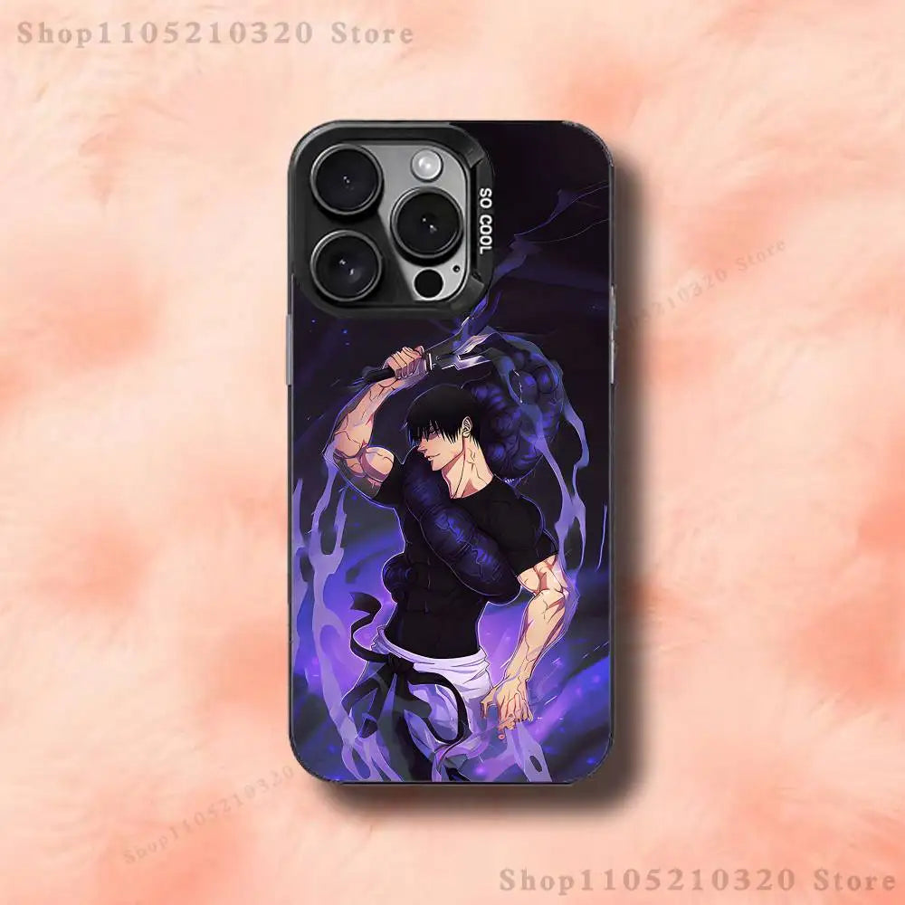 Toji Fushiguro J-Jujutsu Phone Case For iPhone 17,16,15,14,13,12,11,Pro,Max,Plus,E,Air,Mini Black Tpu Cover