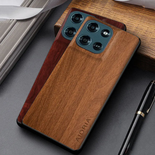 For Motorola Moto G Play Power Stylus 2026 2025 2024 Case funda unique design wooden pattern pu leather stylish cover coque