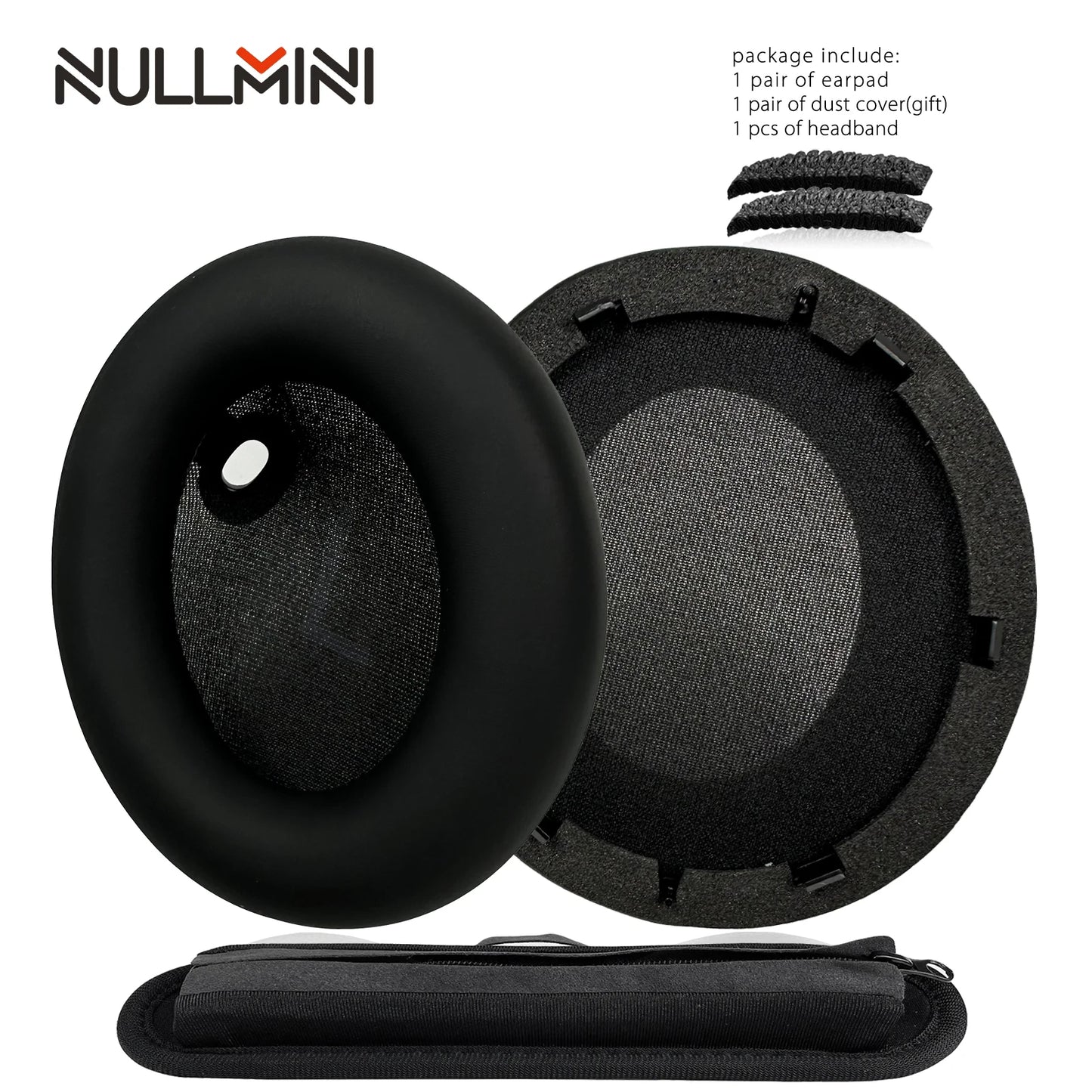 NullMini Replacement Earpads for Anker Soundcore Space One, S1, S-1 Headphones Headband Ear Cushion Earmuff Sleeve Headset