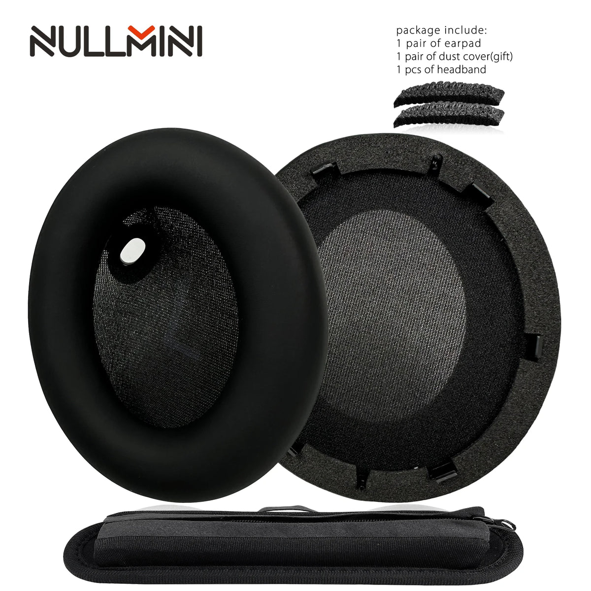 NullMini Replacement Earpads for Anker Soundcore Space One, S1, S-1 Headphones Headband Ear Cushion Earmuff Sleeve Headset