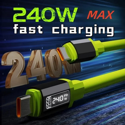 240W USB cable Mobile Phone Fast Charge Type-C cable Quick Data Wire for iPhone 15 16 Mi HUAWEI HONOR Xiaomi USB PD to PD cable