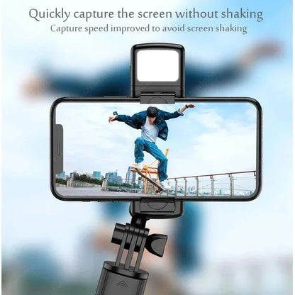 Bluetooth Selfie Stick Tripod Desktop Stand Phone Holder Wireless Remote Shutter for iPhone IOS Android Phone Option Fill Light