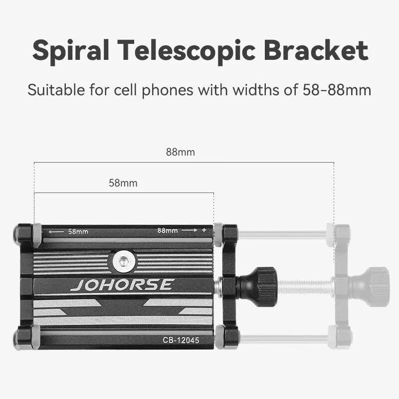 New Bicycle Phone Holder Aluminum Alloy Four-claw Phone Mount Mountain And Road Bike Riding Phone Mount Universal Bicycle Equ